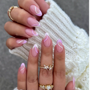 Lavender swirls